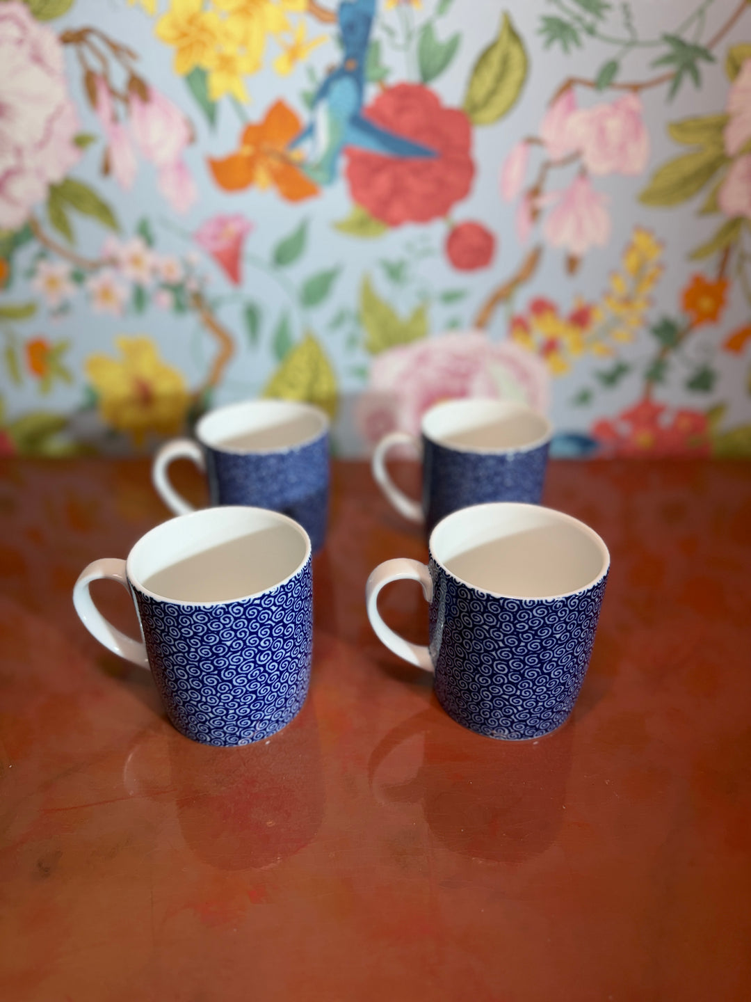 Vintage “Tiffany Vines” Tiffany & Co Mugs - Japan (Set of 4)