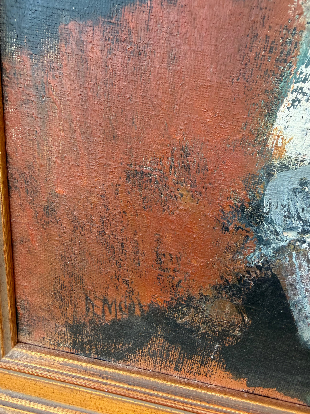 Possibly Avis Demonte (American, 1914-1985) Oil on Canvas, Signed, Framed