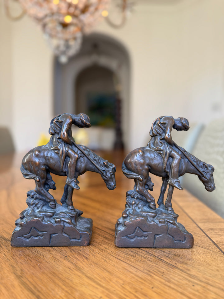 “End of the Trail” Bookends