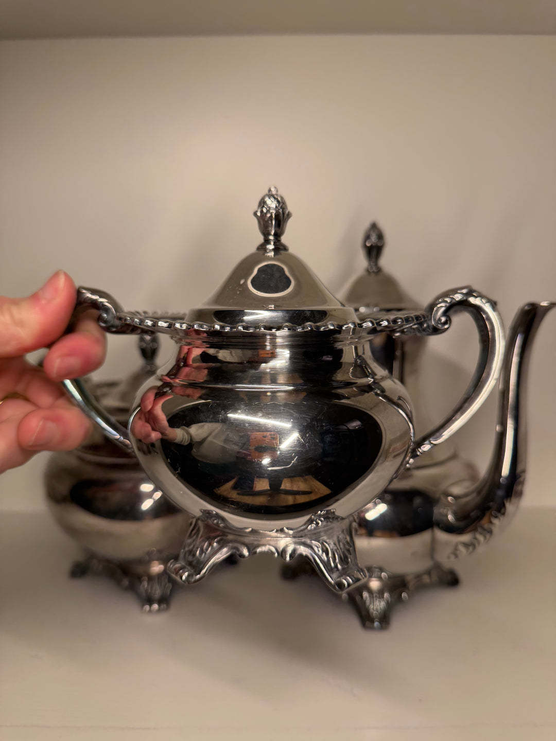 Georgian Cadroon Silverplate Set