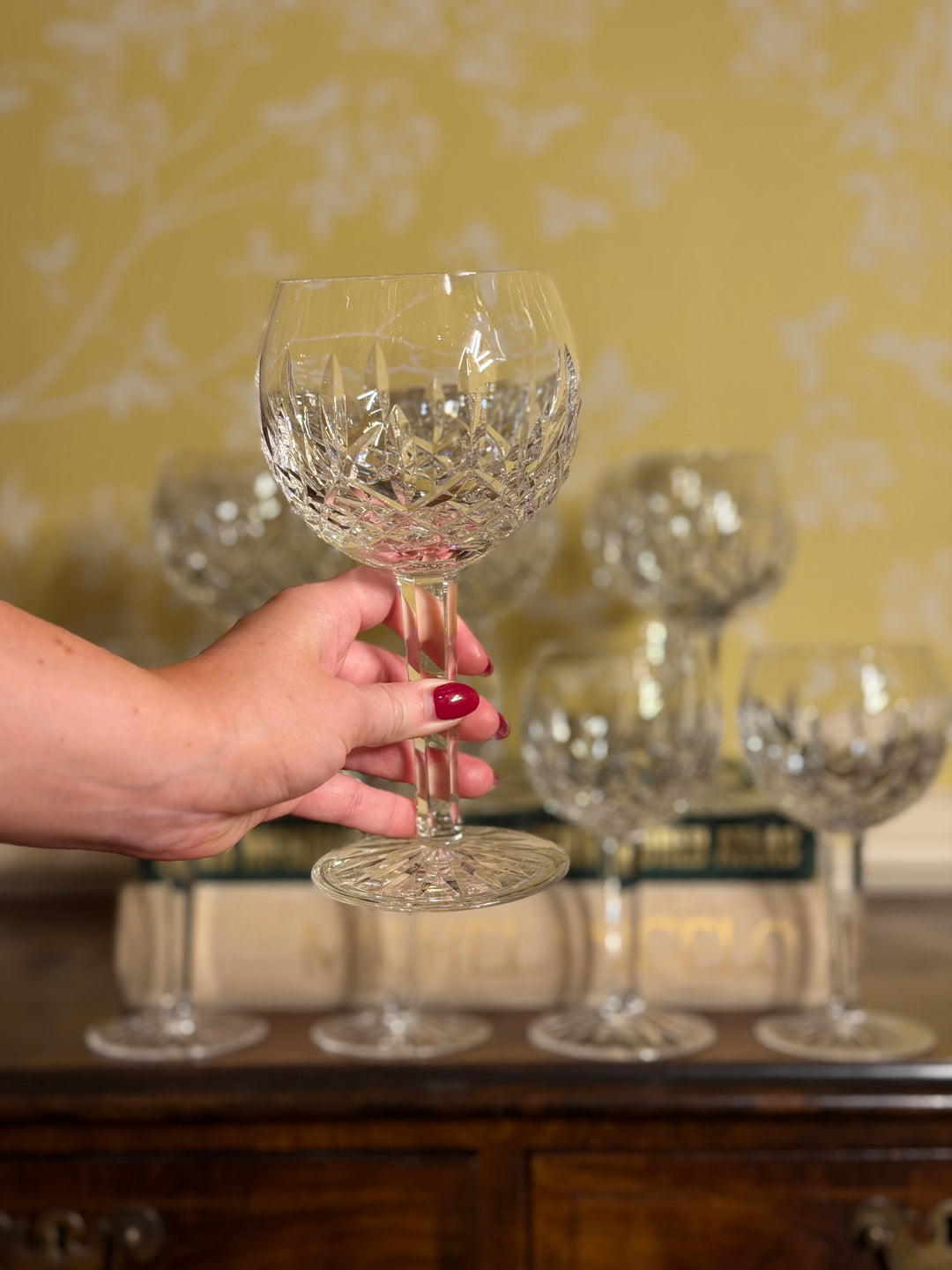 Waterford Balloon Wine Goblets - Set of 8