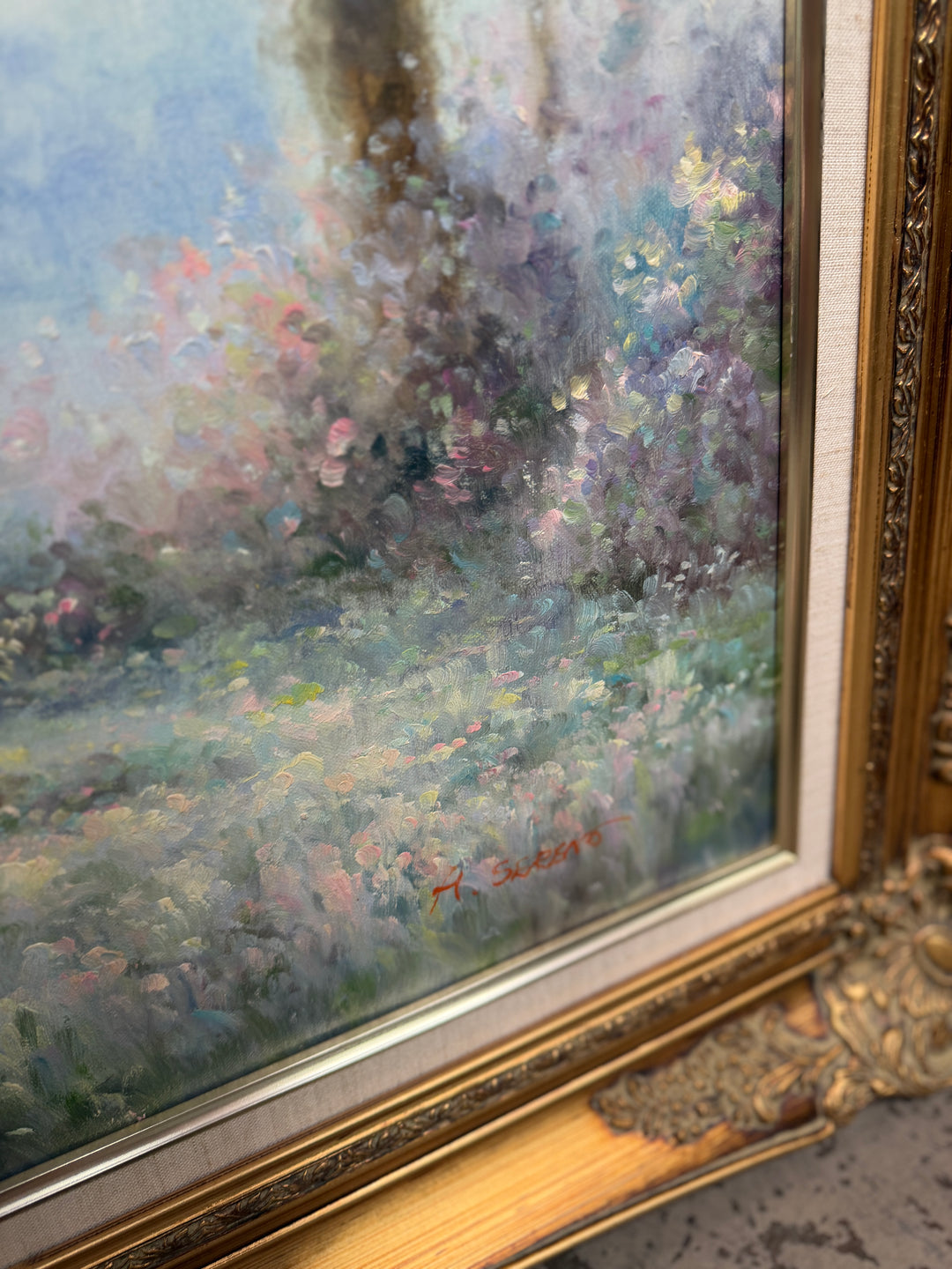 Light & Airy Landscape Original Oil Painting