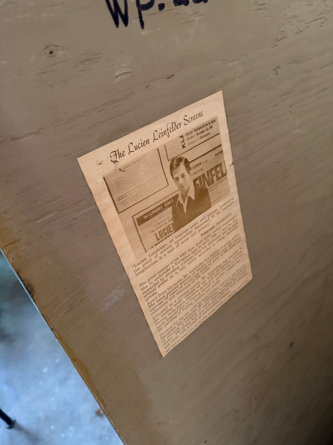 Painted Screen by Lucien Lienfelder, Signed