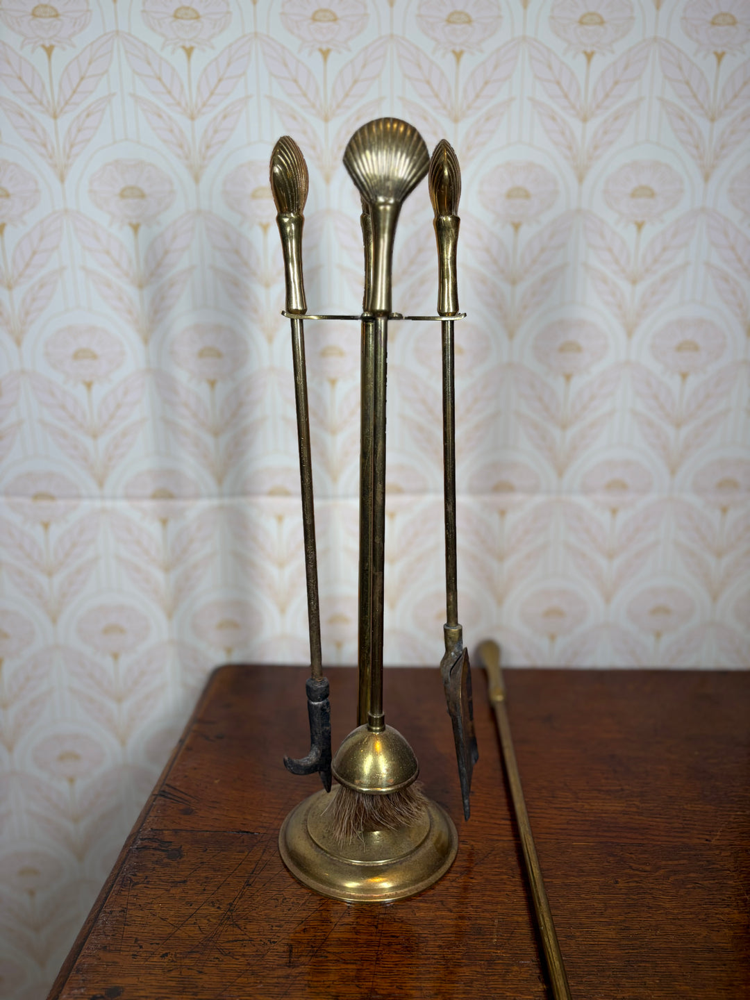 Miniature Brass Fireplace Set - 5 Pieces