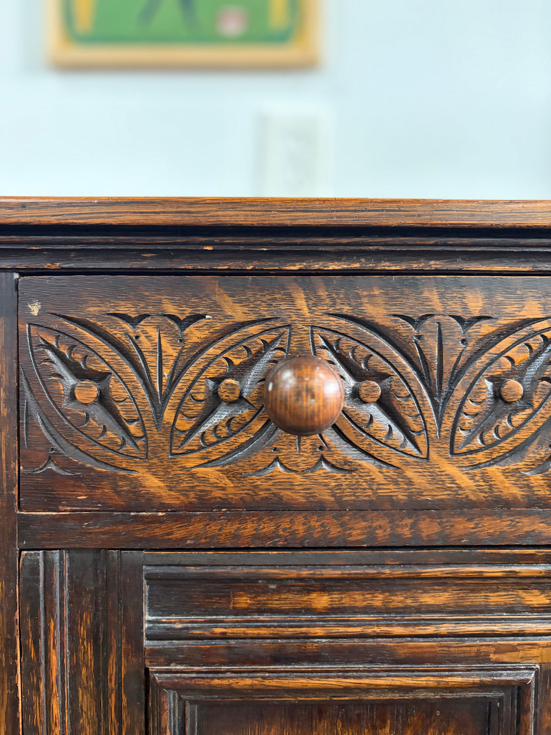 Jacobean Oak Side Board (from England)