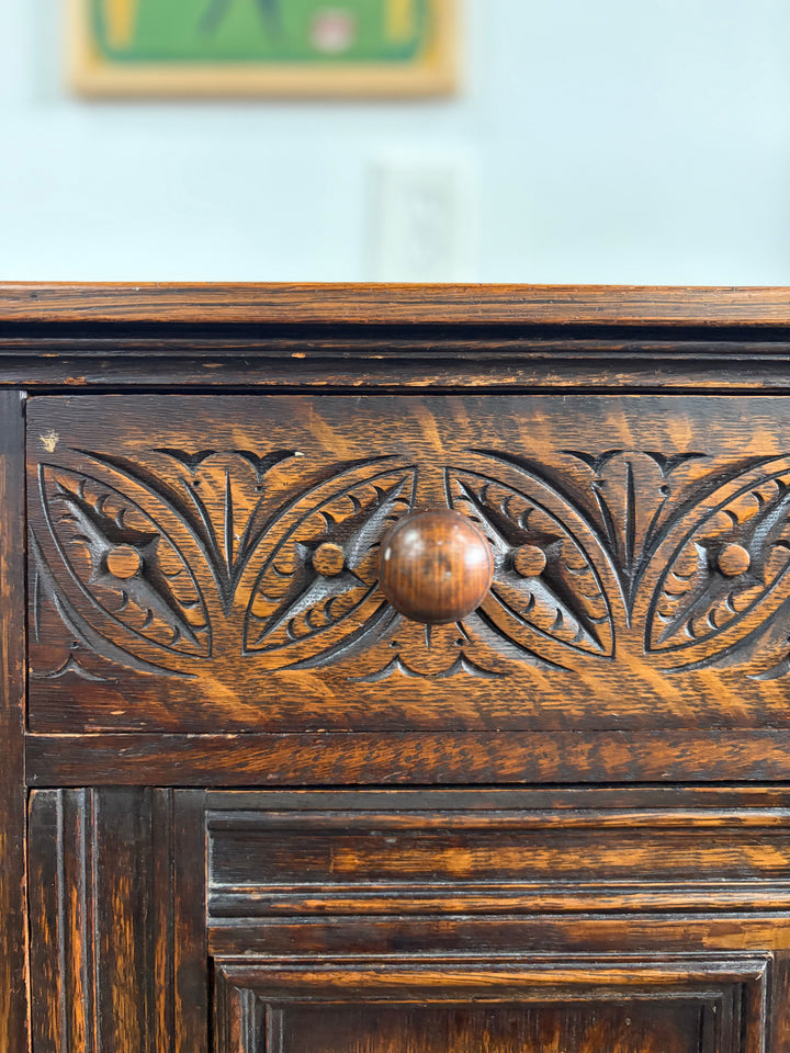 Jacobean Oak Side Board (from England)