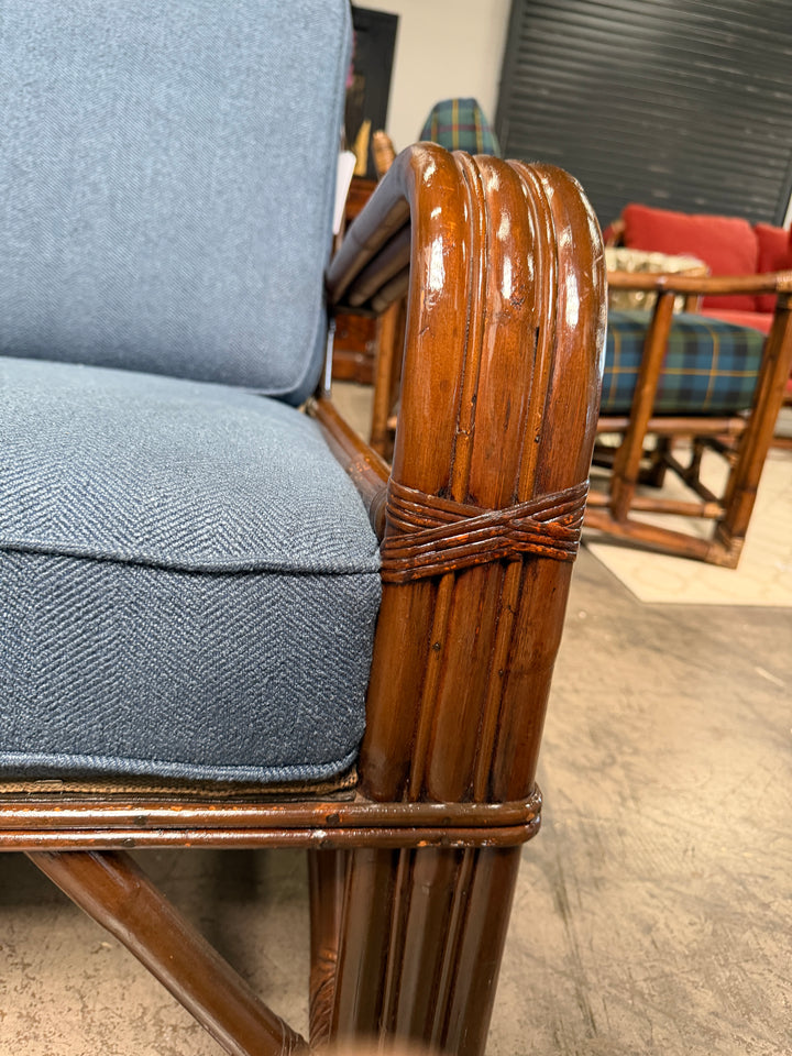 Vintage Bamboo and Rattan Armchairs