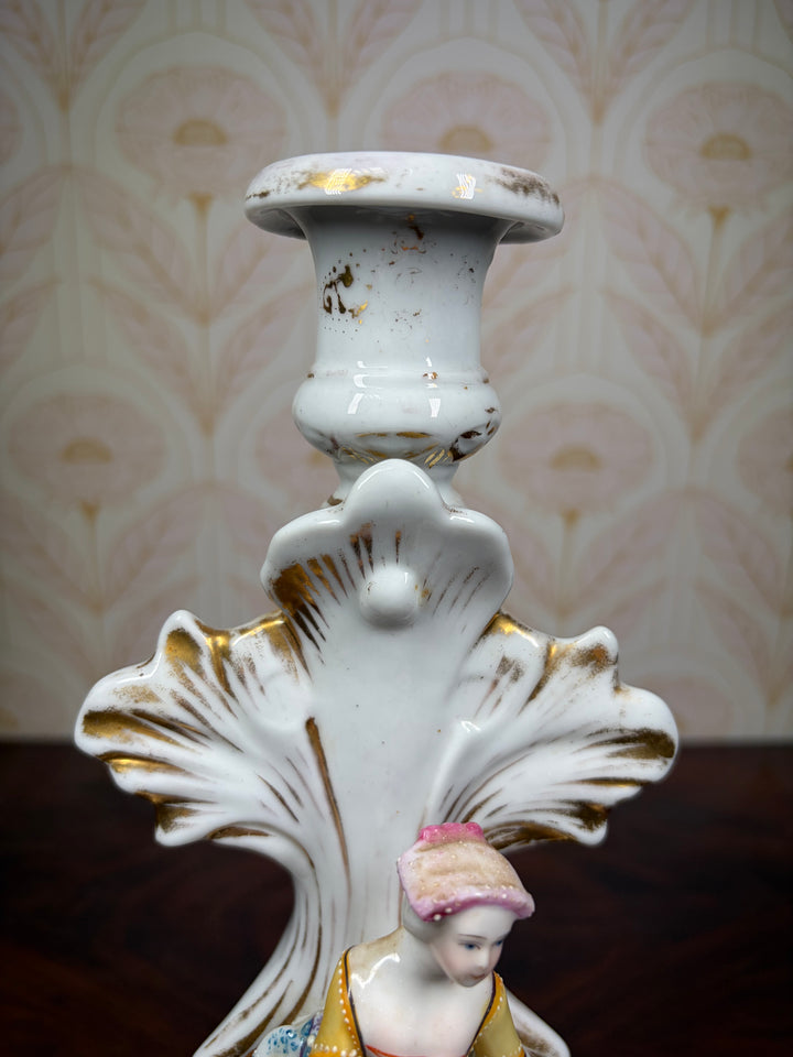 19th Century Victorian Lady Candle Holder