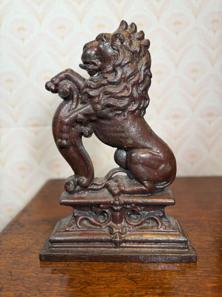 Lion Iron Door Stop