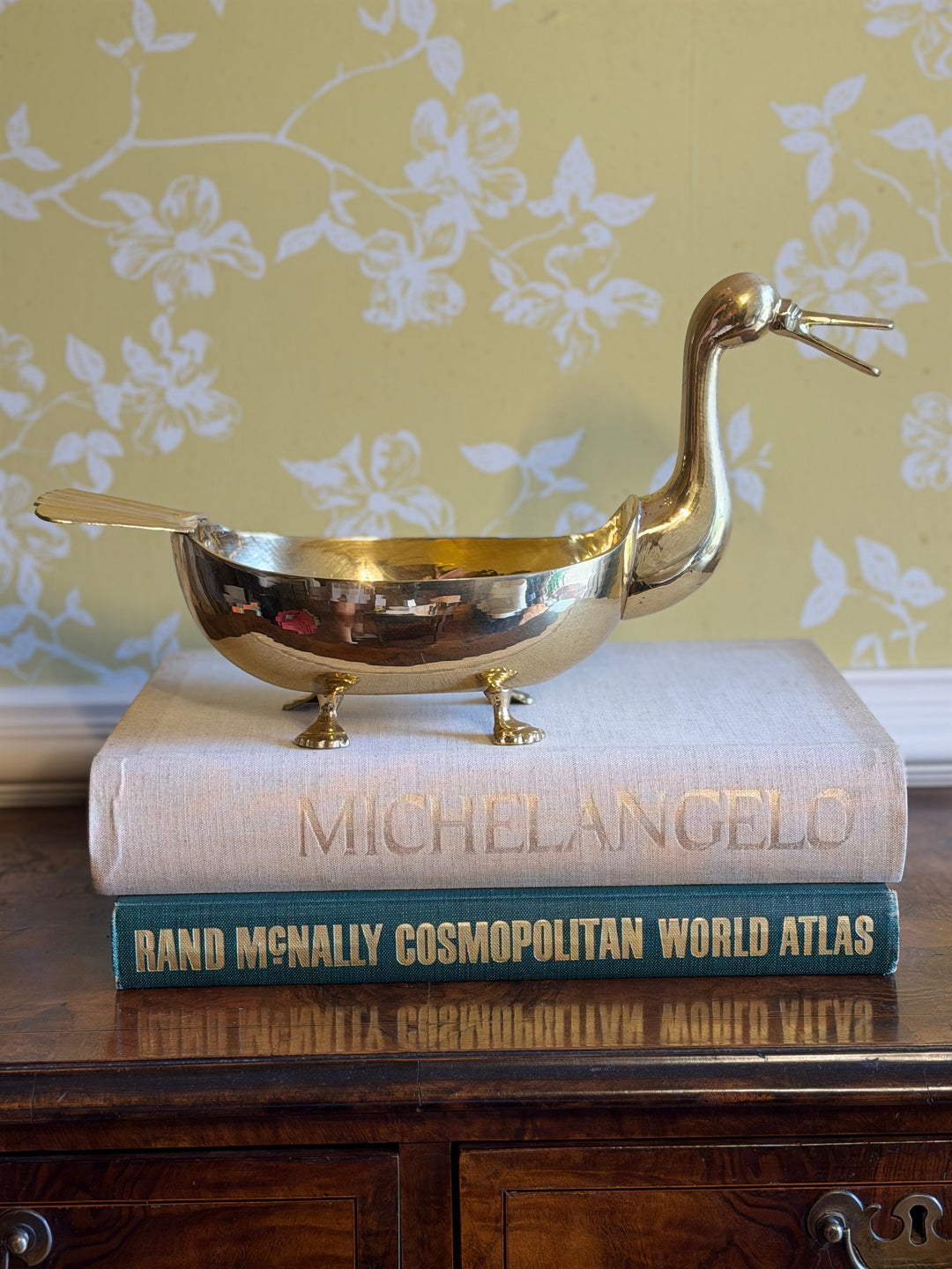 Brass Footed Duck Bowl