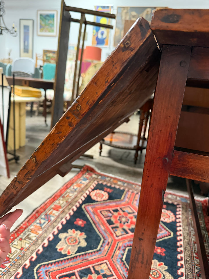 Antique Drop Leaf table with Shelving