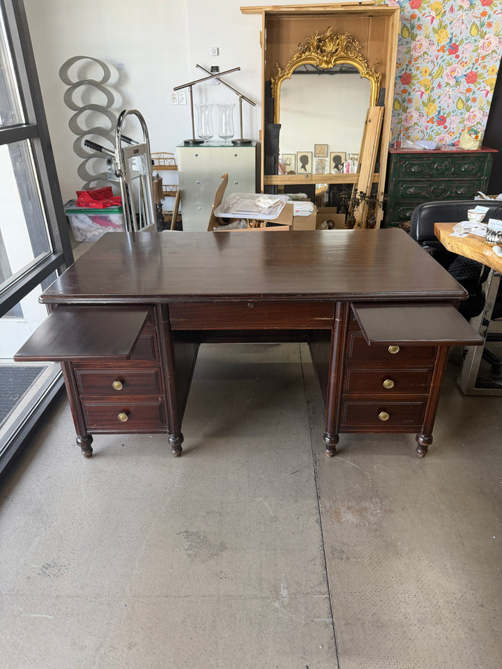 Vintage Rucker Fuller Wooden Desk (Scratches on top)