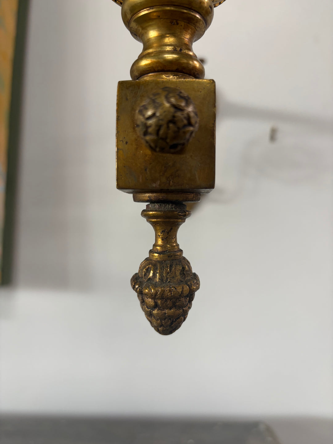 Ornate Gilt Brass Wall Sconces