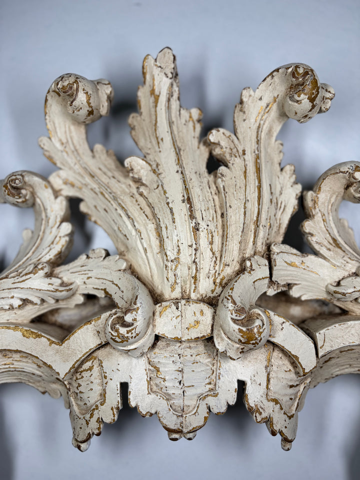 Large Baroque-Style Carved Architectural Arch Wall Ornament