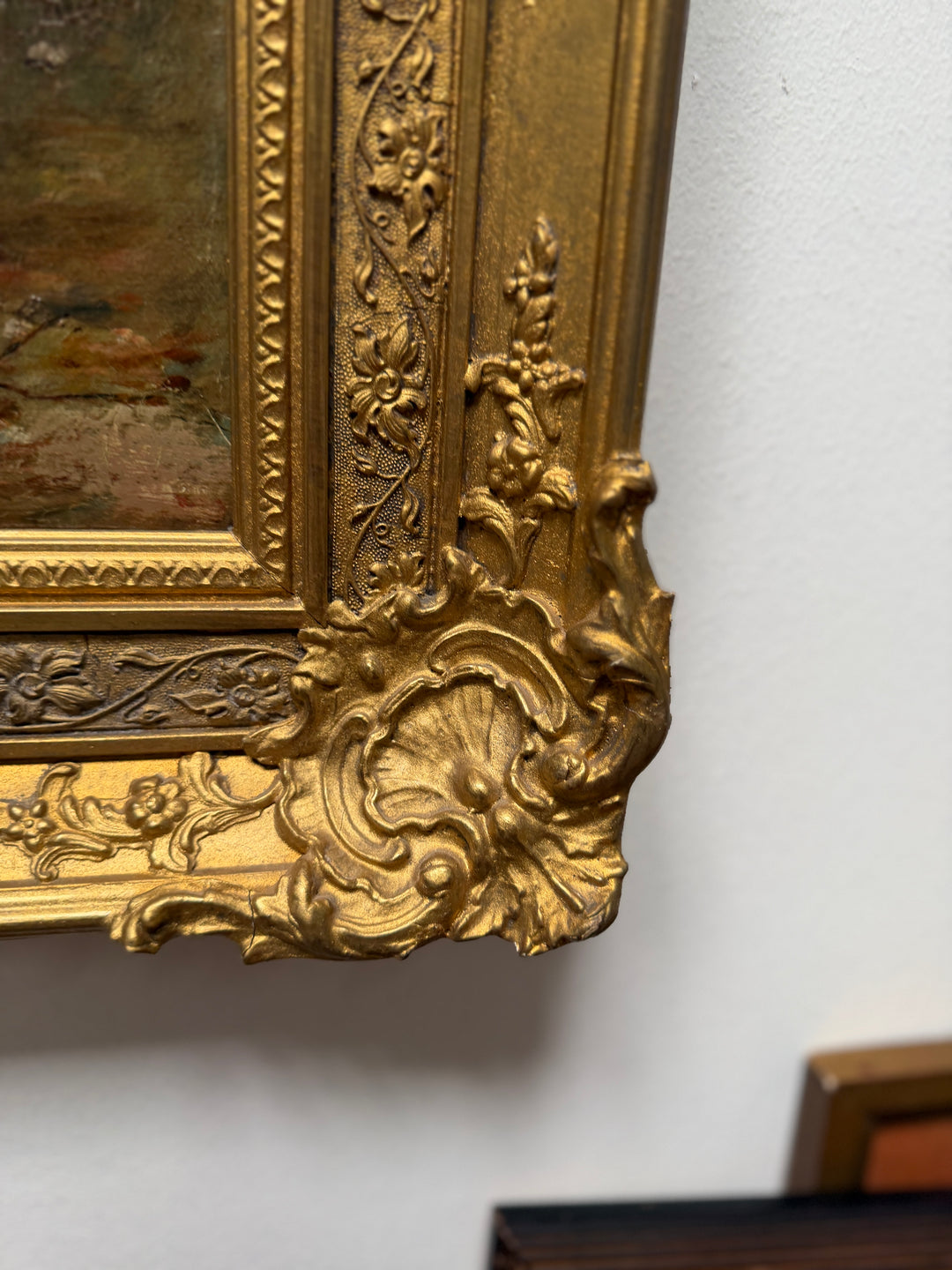 Oil Painting with Gilt Frame
