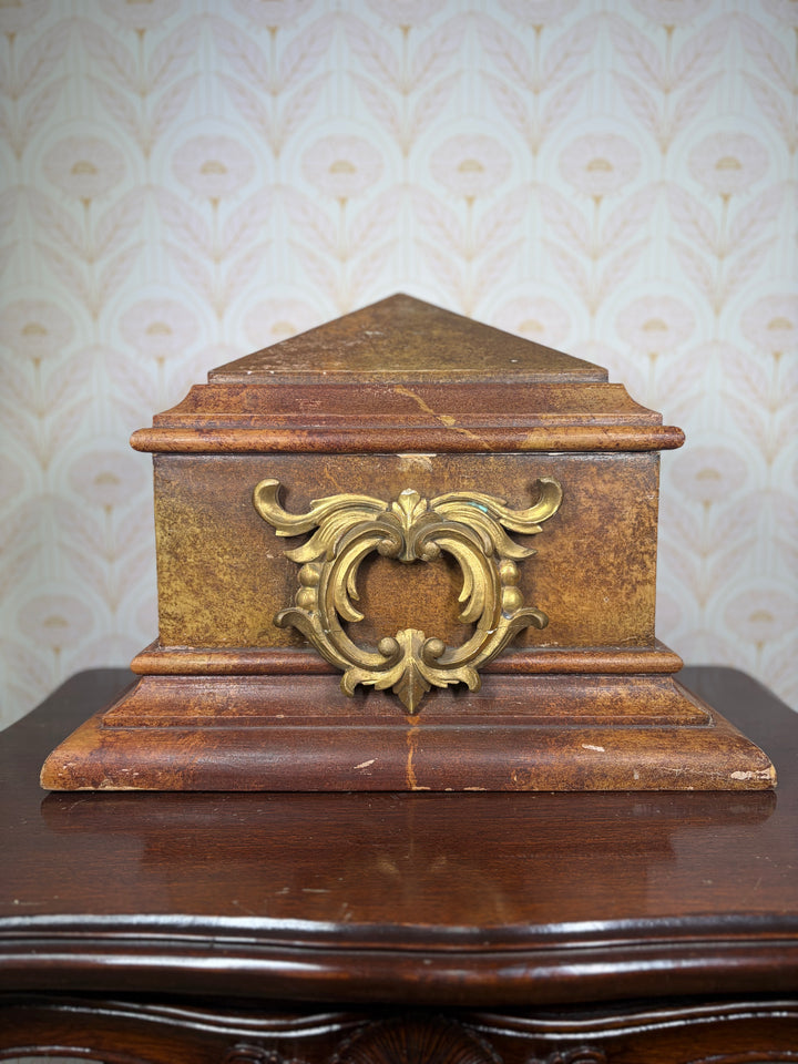 Decorative Wooden Wall Bracket with Gilt Rococo Hardware