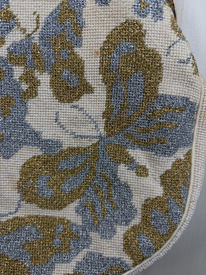 Vintage Butterfly Tapestry Evening Bag