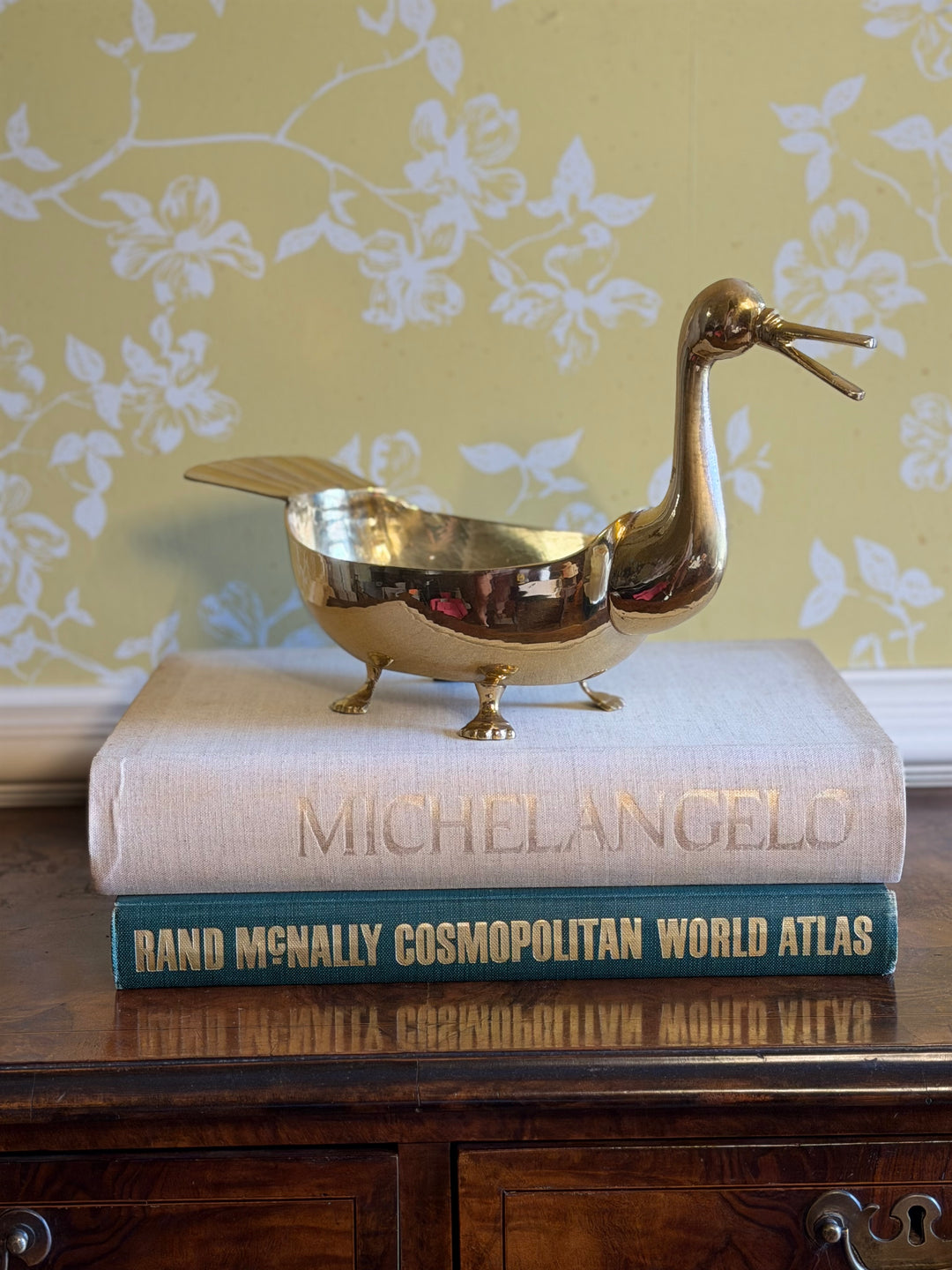 Brass Footed Duck Bowl