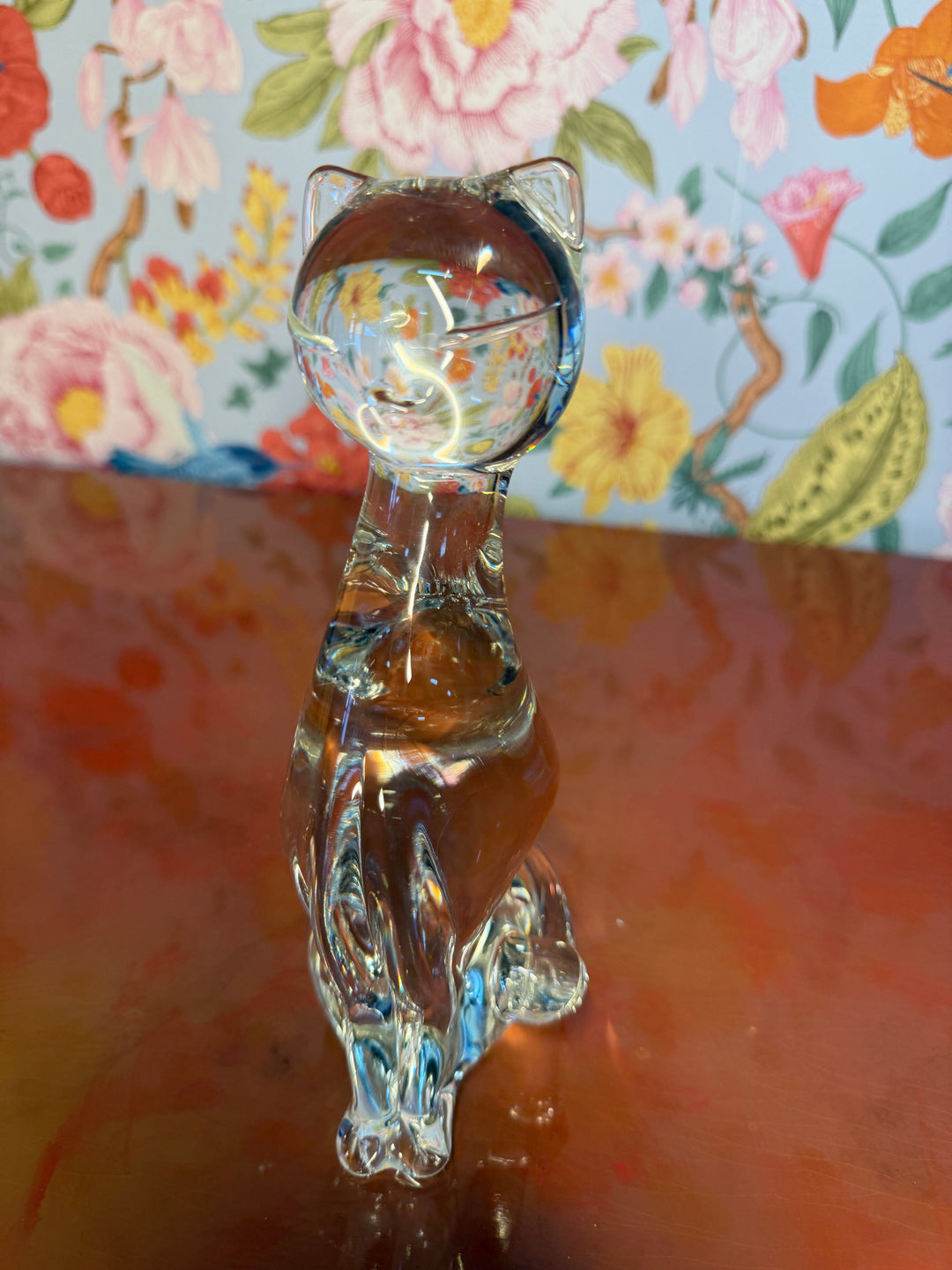 Vintage Glass Cat