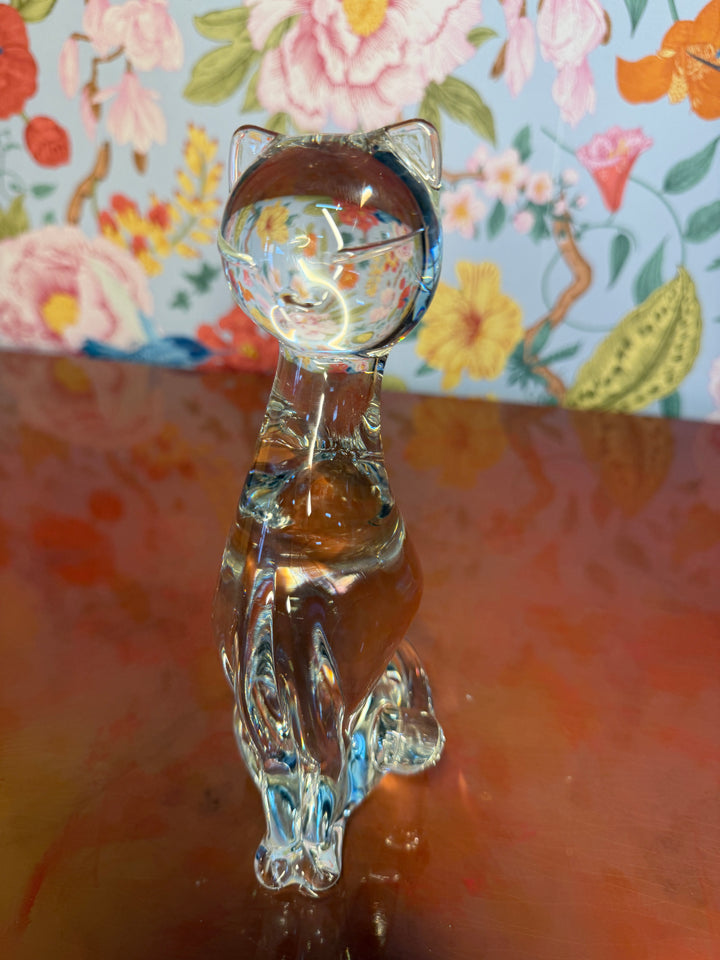 Vintage Glass Cat