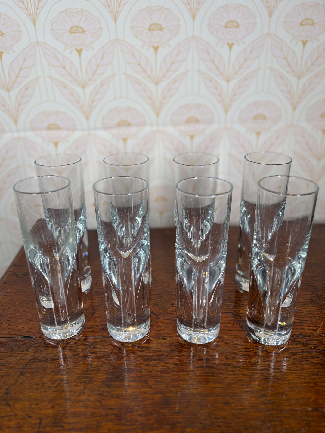 Set of 8 Unmarked Water Glasses