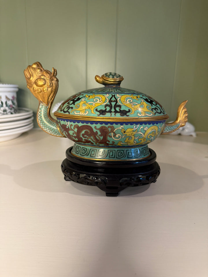 Chinese Cloisonne and Dragon Box