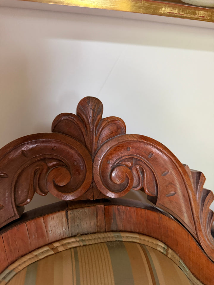 Antique Victorian Carved French Settee (Online Only Item)