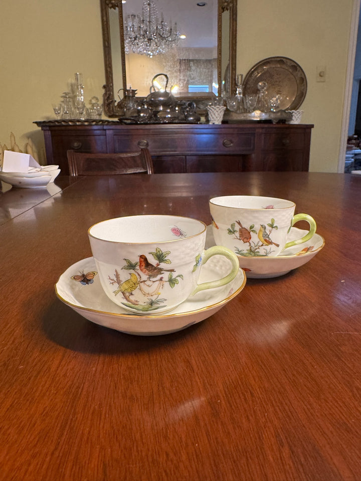 Herend Rothschild Teacup and Saucer (#1728)