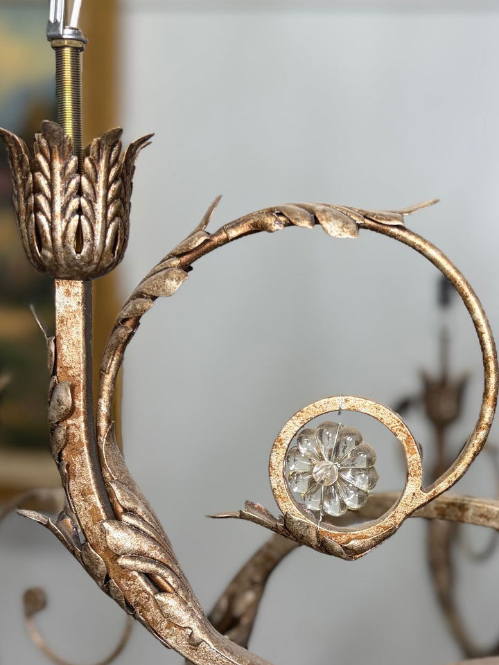 Large Multi-Arm Crystal Chandelier