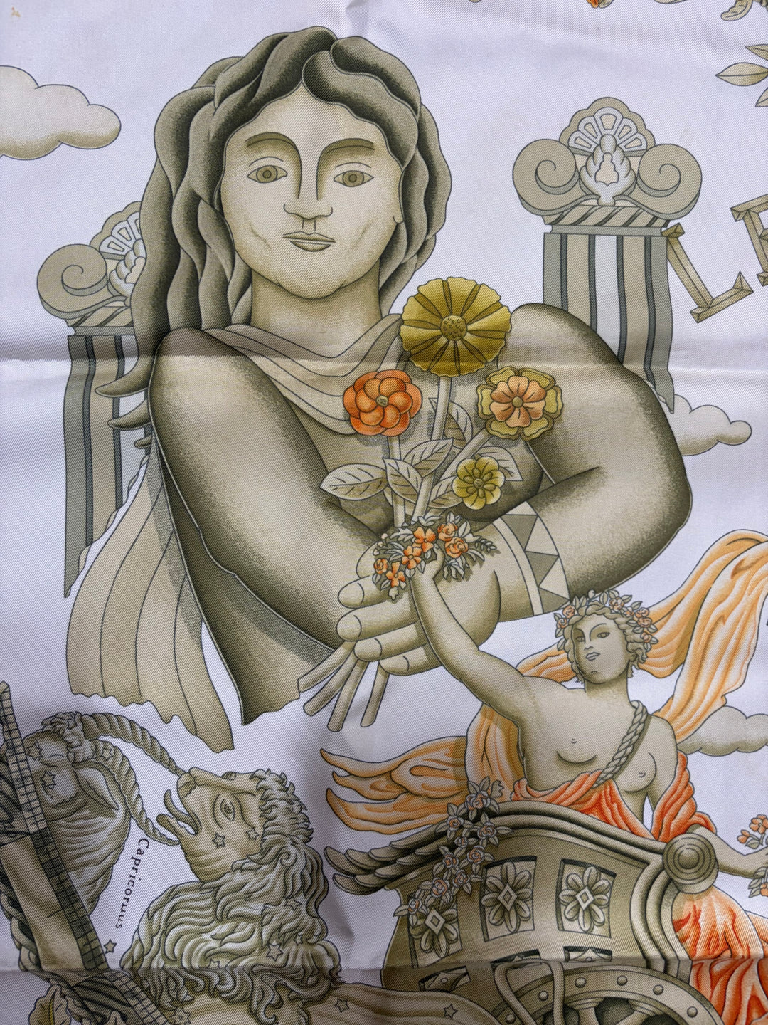 Vintage HERMÈS “Le Matin Neuf” Silk Scarf 90