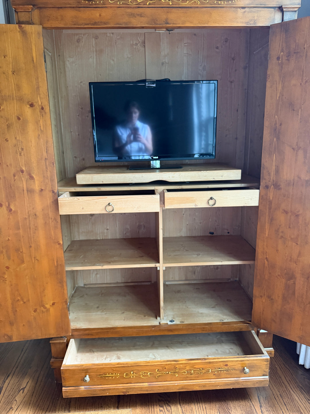 Adams Style Italian Vintage Armoire (Online Only Item)