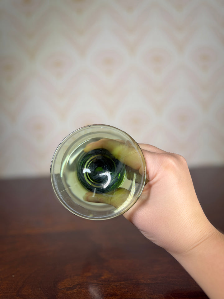 Set of 2 Green Glasses