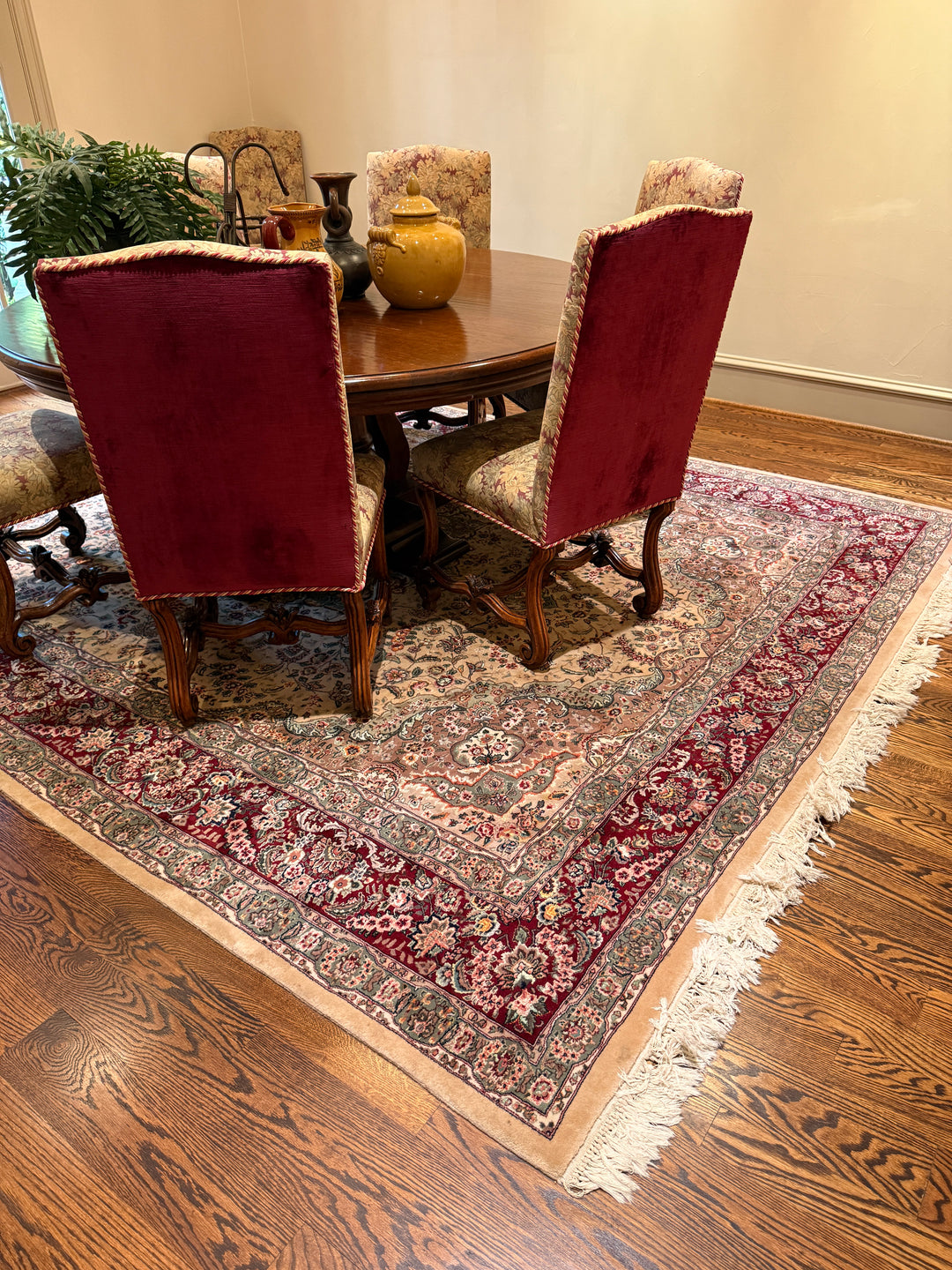Chinese Tabriz Rug (9 x 11.7 ft) (Online Only Item)