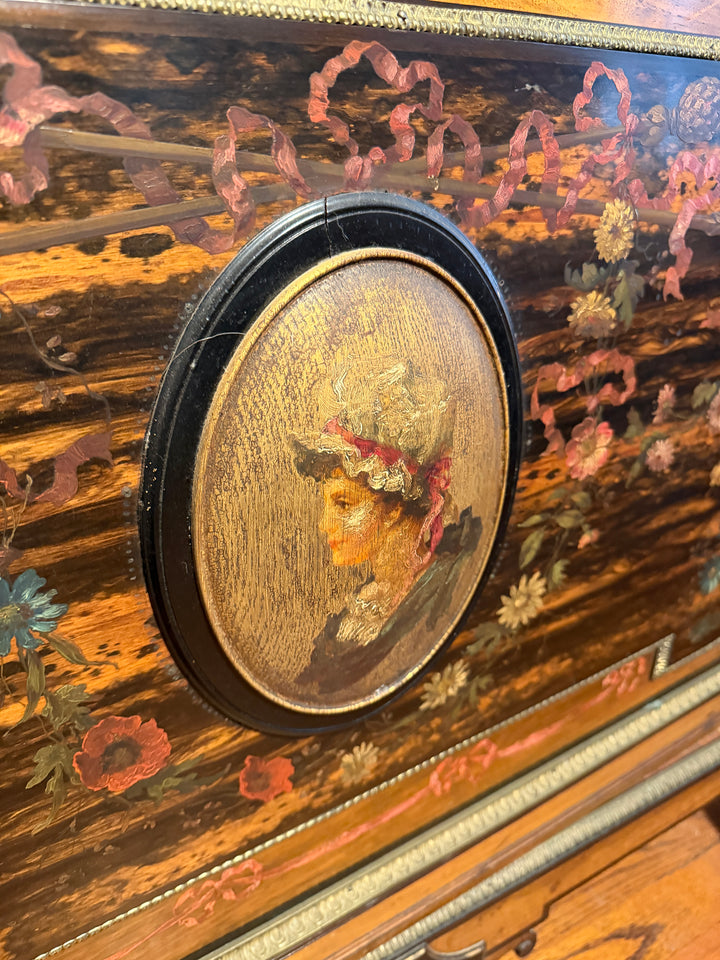 Antique Marble Top Credenza