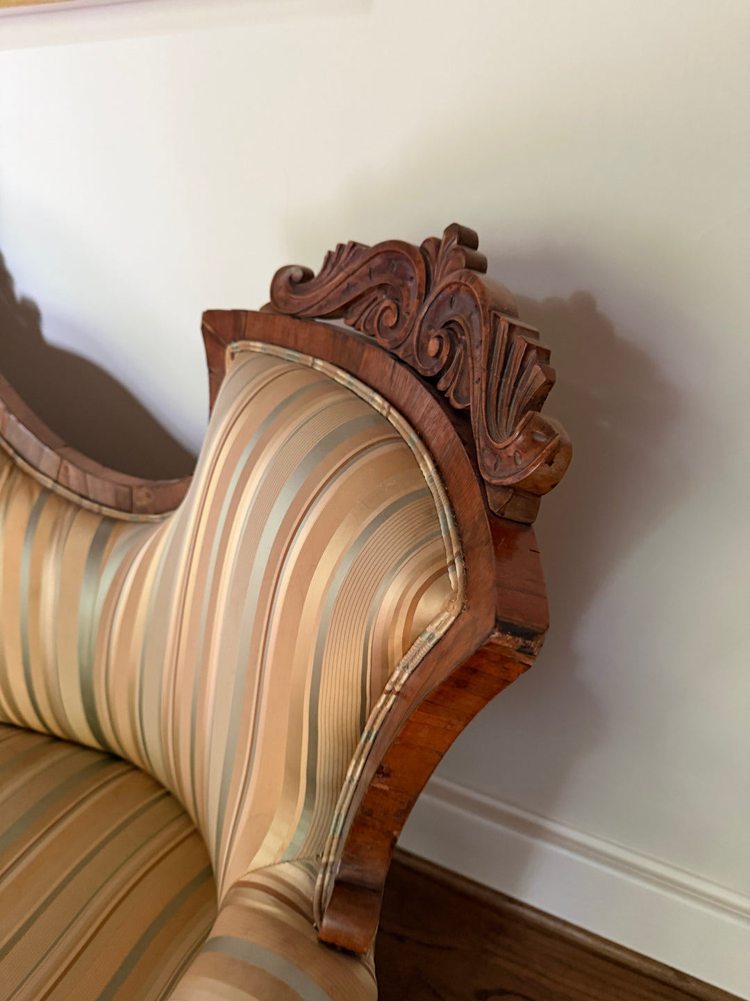 Antique Victorian Carved French Settee (Online Only Item)
