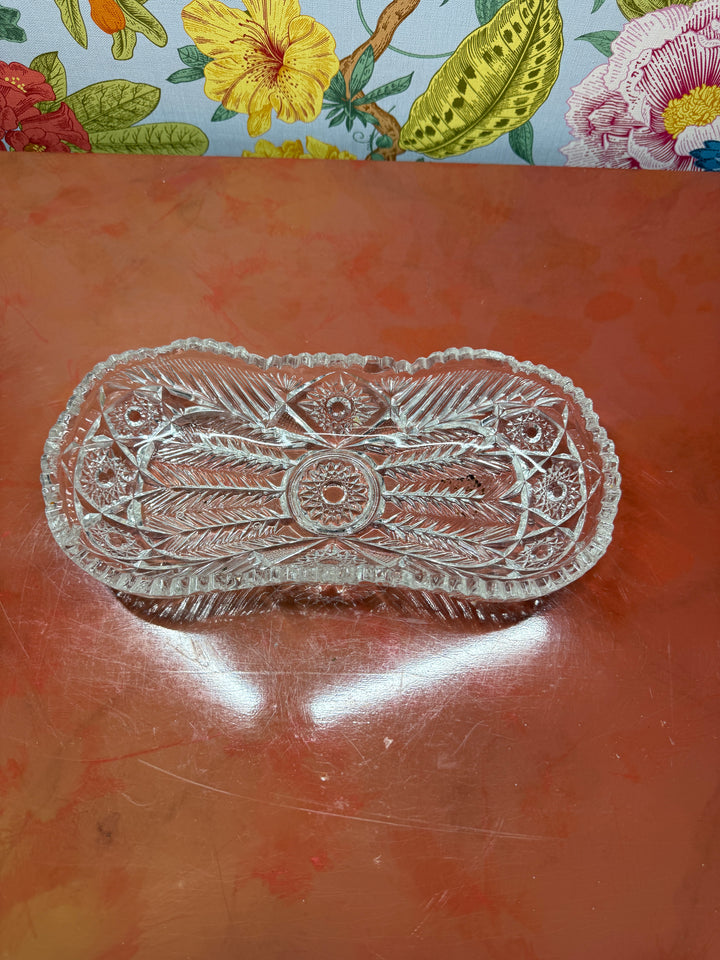 Cut Glass Trinket Dish