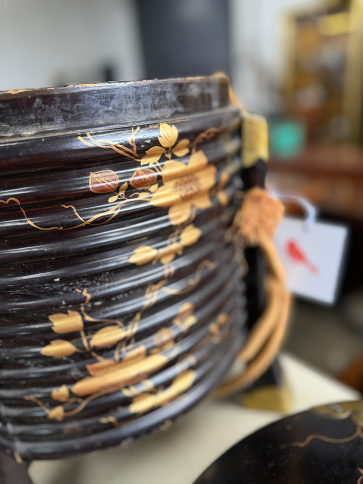 Japanese Lacquer Hokkai Hat Box