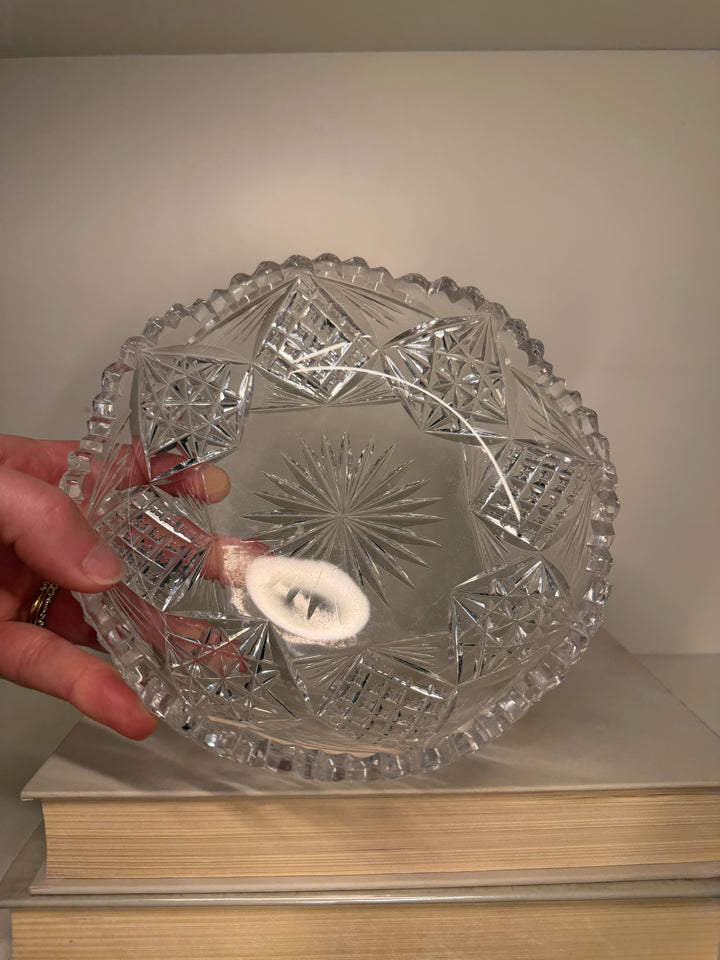 American Brilliant Cut Crystal Bowls - Set of 3