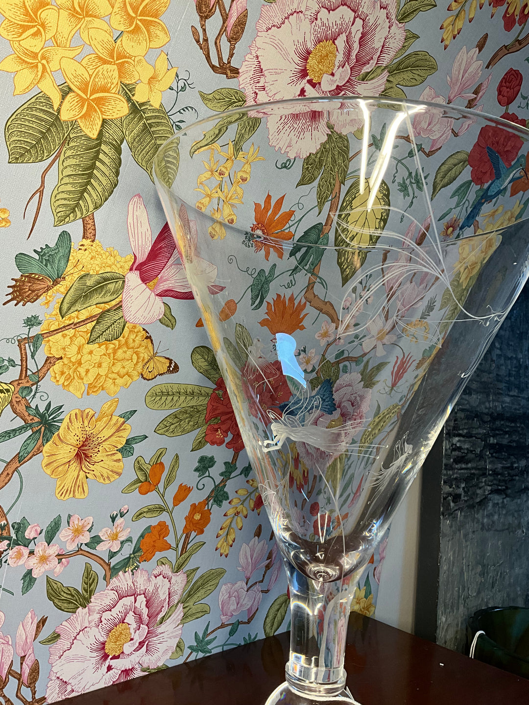 Etched Fairy Vase