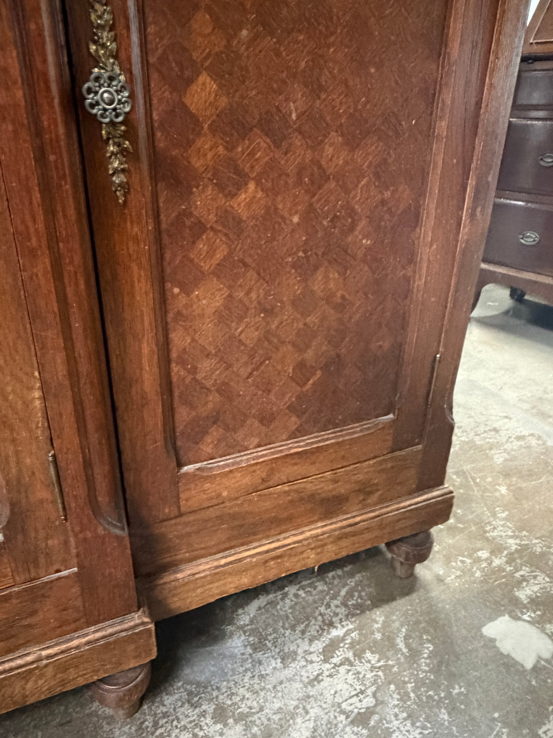 Antique Marble Top Buffet/Hutch