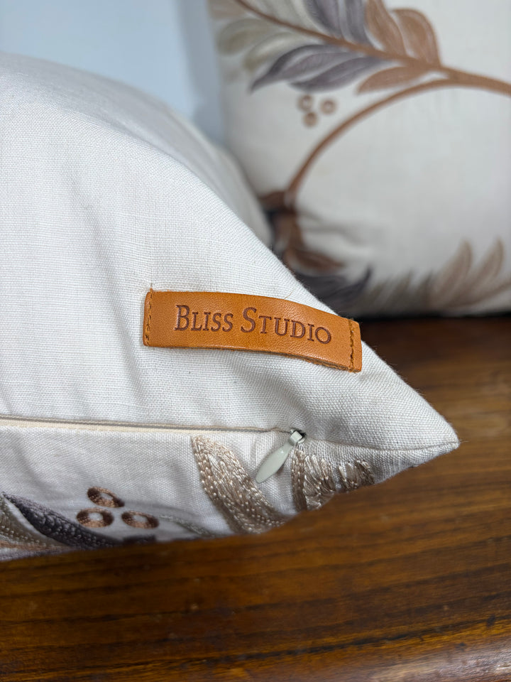 Pair of Bliss Studio Floral Botanical Throw Pillows