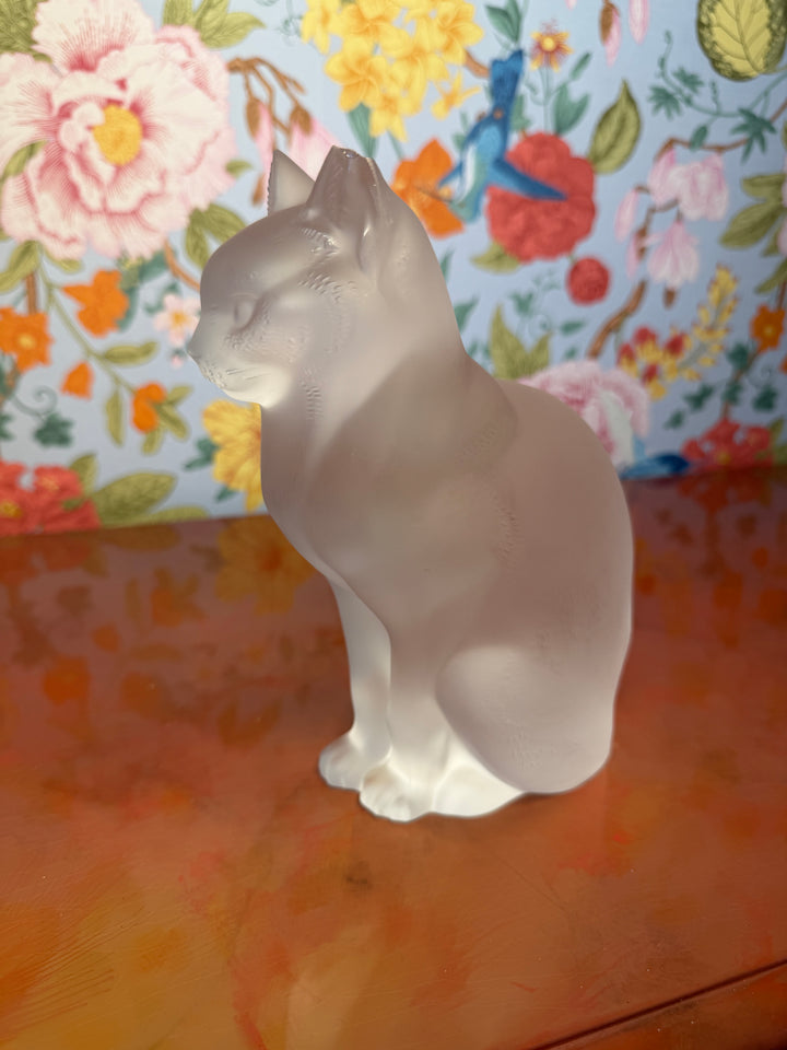 Lalique Cat with Chipped Ear