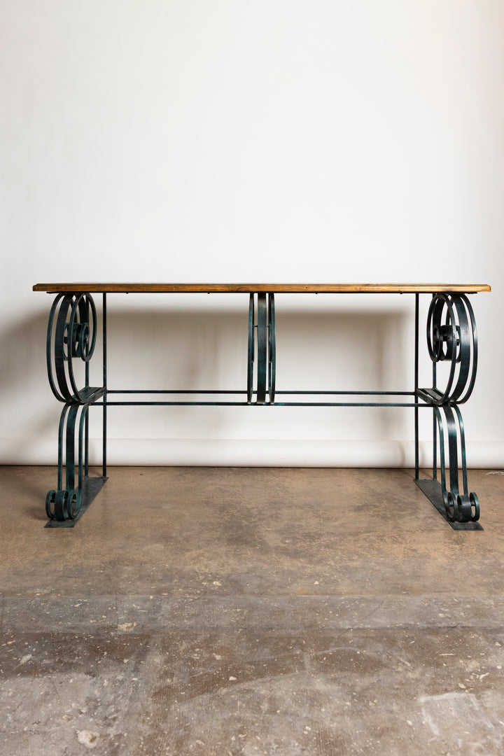 Iron & Wood Console Table