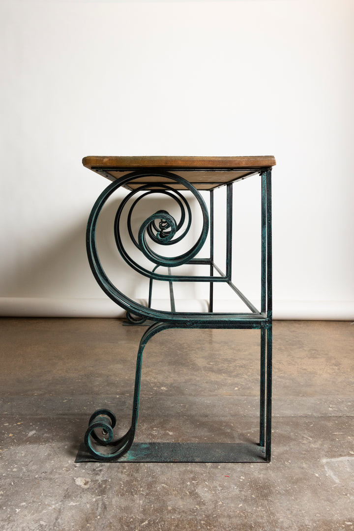 Iron & Wood Console Table