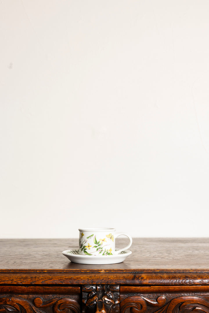 Portmeirion Botanic Garden Floral Cup and Saucer Set of 12