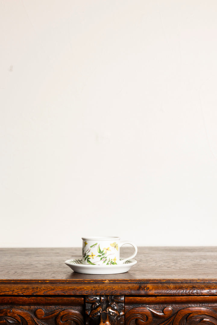 Portmeirion Botanic Garden Floral Cup and Saucer Set of 12