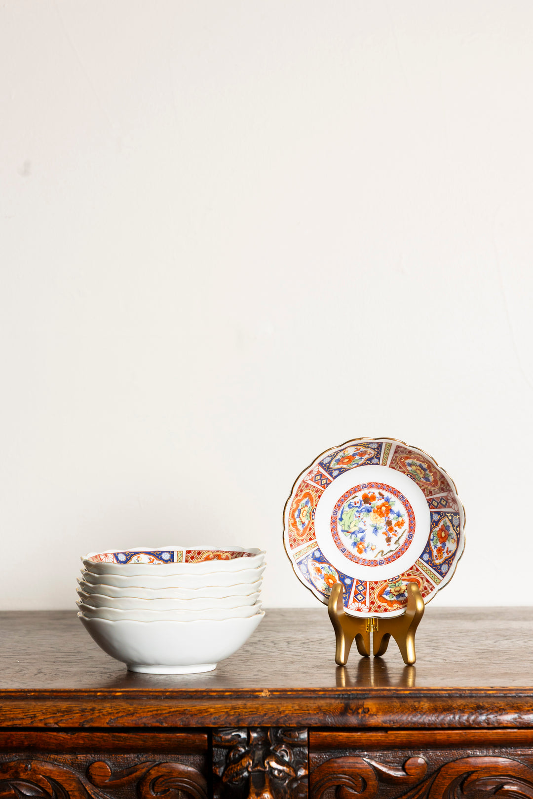 Vintage Japanese Imari Porcelain Set