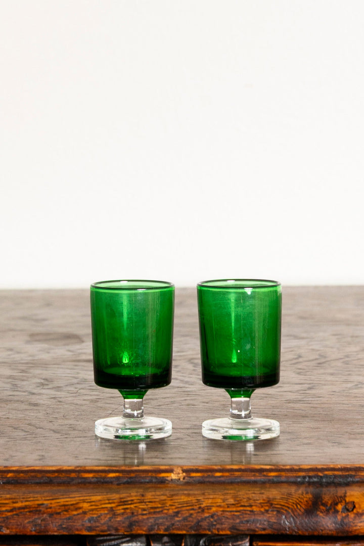 Set of 2 Luminarc Cavalier Glass Set - Dark Green