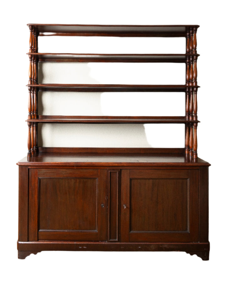 Antique British Colonial Server With Cabinet