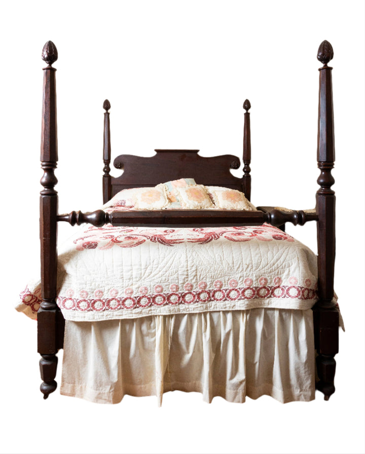 Antique Four-Poster Full Bed – Solid Mahogany *Local Pickup Available in Honey Grove, TX*